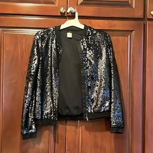 Sequins Black Jacket
